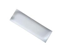 Vaisselle créative en céramique blanche pure à rayures japonaises rectangulaire grande taille 40 x 12,5 x 2,2