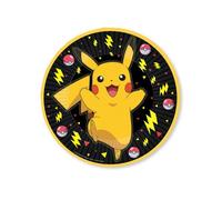 Vaisselle de fête - AMSCAN - Pokémon Pikachu - Lot 8 assiettes - Carton - Ø 23 cm