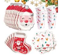 Vaisselle de Noël Vaisselle, couverts et ustensiles sur le thème festif du | Articles en festifs Pour réception, traiteur, repas, mariage, anniversaire, dîner