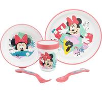 Vaisselle Disney Minnie Mouse Premium - Four à micro-ondes Assiette, bol, gobelet & couverts