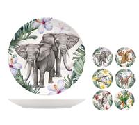Vaisselle Étages H&h Exotic 6 Pièces Ø26Cm en Porcelaine Fabriqué en Italie