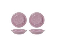 Vaisselle française minimaliste en céramique violette, bols de riz pour restaurant, bols à soupe et nouilles - Disque à pois perlé de 20,3 cm - Pâte de taro violette - Lot de 2