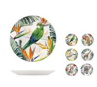 Vaisselle Fruit H&h Exotic 6 Pièces Ø21Cm en Porcelaine Fabriqué en Italie