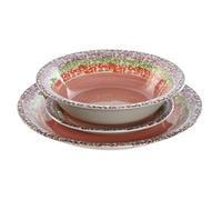 Vaisselle Home ESPRIT Rose Gres 27 x 27 x 2 cm 18 pièces - Marque : Home ESPRIT - EAN : 8424002125844