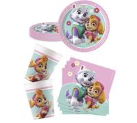 Vaisselle jetable - Kit anniversaire vaisselle jetable Pat' Patrouille Sky et Everest