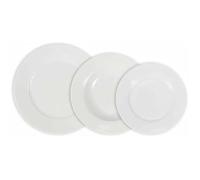 Vaisselle - LA MEDITERRÁNEA - Aneto - 12 pièces - Blanc - Porcelaine - Céramique - Grès