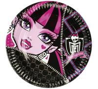 Vaisselle - Monster High - R552245 - 8 Assiettes Carton - 23 cm - Rose - Pour Adultes
