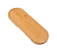 Vaisselle Plateau de Service en Bois Massif, Assiette à Dessert, collation, Fruits secs, 3 pièces pour Vaisselle(Khaki)