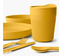 Vaisselle Sea to Summit Passage 7PC Dinnerware Set Single bois de flèche jaune