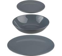 Vaisselle Secret de Gourmet Gris en céramique 18 pièces