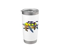 Vaisselle tortue de mer Gobelet isotherme en acier inoxydable double paroi