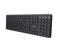 Vaiya - Clavier - multi-appareil - full size - sans fil - 2.4 GHz, Bluetooth - QWERTY - US - noir