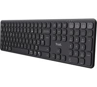 Vaiya Clavier Sans Fil Bluetooth + 2.4Gz Azerty Français, Clavier Bluetooth Multi-Appareils Rechargeable Avec Pavé Numerique, 55% Plastique Recyclé, Windows Ios Ipados Macos Android, Noir