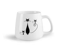 Vajilla de Cerámica para Hogar Lindo gato gatito animal mascota （14oz/400ml） El mejor regalo para una bebida matutina, bodas, cumpleaños, regalos para mujeres, Día del Padre, madres, niñas y niños