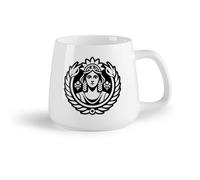 Vajilla de Cerámica para Hogar símbolo de la diosa de la cosecha （14oz/400ml） El mejor regalo para una bebida matutina, bodas, cumpleaños, regalos para mujeres, Día del Padre, madres, niñas y niños