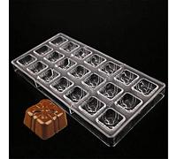 Vak Cadeau Saint Valentin en Forme de boîtes Plastique Chocolat Moules en Polycarbonate, Bonbon Dessert Pâtisserie gâteau Moule Bakeware Pan Moule de Cuisine Supplies-28 X 14,5 x 2.5 cm