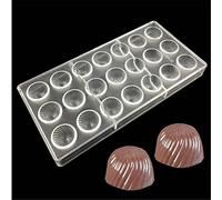 Vak en forme de spirale 21 cellules Moules à chocolat, Moule Moules à chocolat, glace à pâtisserie de moule à tarte à dessert Moule, Moule à Tarte Pan Candy Chocolat décoration outils cuisso