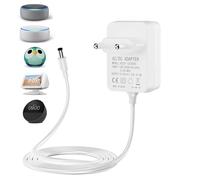 Vakler Adaptateur Secteur de 15 W pour Echo Dot 3e/4e/5e génération, 1,5M 12V 1,25A Câble Chargeur pour Dot avec Horloge 3e/4e Dot Kids Edition 3e/4e génération Show 5 (1ère 2ème) Spot Dot 3ème