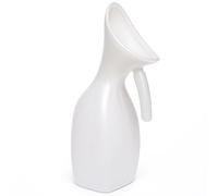 Vakly Urinoir féminin de 950 ml - Entonnoir portable pour femme - Urinoir robuste avec poignée pour analyse d'urine d'urgence, voyage, voiture et camping (1)