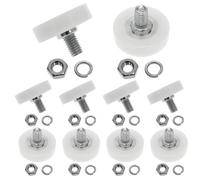 VAKTOK - Lot de 10 poulies de positionnement pour tiroir - Roulement en nylon de 2,5 cm - Poulie en plastique - Pour meubles