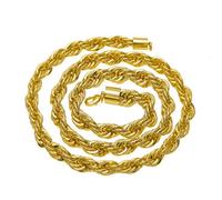VAKTWPDLY Collier pour homme à chaîne torsadée massive de 10 mm, chaîne épaisse de style rap, bijoux hip-hop, grosses chaînes unisexes pour femmes et hommes, 78 cm