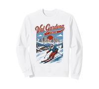 Val Gardena Italy Station de Ski rétro en Montagne Sweatshirt