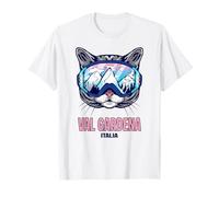 Val Gardena Masque de Ski pour Chat Panorama de Montagne T-Shirt
