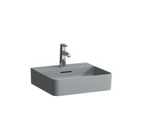 Val lave-mains mural ou à poser sur meuble non percé 450x420x115mm graphite mat - LAUFEN H8152817581091