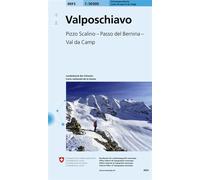 Val poschiavo ski Echelle 1:50 000, Edition multilingue français, anglais, allemand, italien - Collectif - Office Federal De Topographie Suisse - broché - Atlas / carte