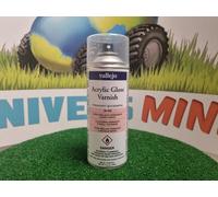 Vallejo Vernis Acrylique Brillant 400 Ml - Protection Durable et Flexible pour Peintures Acryliques et Huiles - Vernis Transparent en Spray