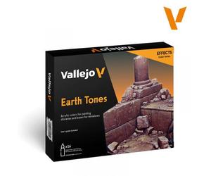 VAL70.141 - Set de 16 peintures ton Terre (Model color) 17ml. - Vallejo - Autres
