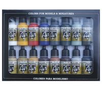 (VAL71178) - AV Vallejo Model Air Set - Basic Colors (x16)