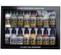 (VAL71191) - AV Vallejo Model Air Set - Railway Colors Europe (x16)