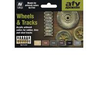 (VAL71213) - AV Vallejo Model Air Set - Wheels and Tracks