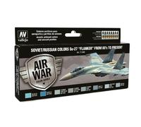 (VAL71602) - AV Vallejo Model Air Set - Soviet Su-27 Flanker 80's On