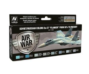 (VAL71602) - AV Vallejo Model Air Set - Soviet Su-27 Flanker 80's On