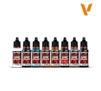 Createx Vallejo - Set de peintures Game Color 72193 - Non Metallic Metal - 8 x 18 ml