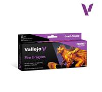 (VAL72196) - AV Vallejo Game Color Set - Fire Dragons (x8)