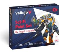 (VAL72313) - AV Vallejo Game Color Set - Sci-Fi (x12) & figure