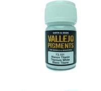 VAL73101 - Vallejo Pigments - Titanium White - Modélisation plastique Peintures G