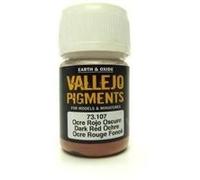 VAL73107 - Vallejo Pigments - Dark Red Ocre - Modélisation plastique Peintures G