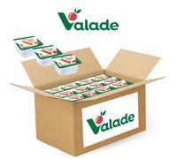 VALADE | 120 barquettes de confiture et gelée :abricot,fraise,groseille | doses individuelles de 30g