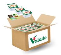 VALADE | Assortiment 54 Confitures & Pâte à tartiner | 36 confitures (abricot, fraise, groseille) & 18 pâtes à tartiner