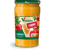 VALADE Compote de Pomme Sans Sucres Ajoutés 630g - Bocal Verre Réutilisable, Purée de Fruits Authentique - Lot de 4