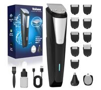 Valano Tondeuse Cheveux Hommes, Tondeuse Barbe Homme Charge USB, Tondeuse à Nez, Tondeuse Cheveux Professionnelle de Précision Kit 3 en 1 avec 9 Accessoires de 1 à 16 mm