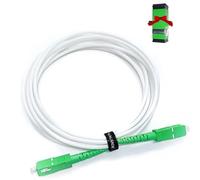 VALARDE Câble/Rallonge Fibre Optique Orange SFR Bouygues Free -Jarretière Monomode SC-APC à SC-APC - Connecteur blindé et renforcé en Kevlar - Très faible Perte (20 m)