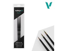 VALB01990 - Ensemble pinceaux de finition PRO MODELER 4/0. 3/0 et 2/0 - Valle...