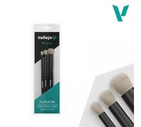 VALB07990 - Ensemble pinceaux Dry taille S. M et L - Vallejo - Autres