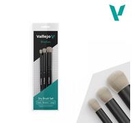 VALB07990 - Ensemble pinceaux Dry taille S. M et L - Vallejo - Autres
