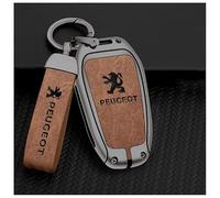 VALBEL oque de Protection pour e télécommande de Voiture, pour Peugeot 4008 2008 5008 308 408 508L 3008 étui de e Voiture en Cuir Alliage, Coque de Protection pour e Voiture,C